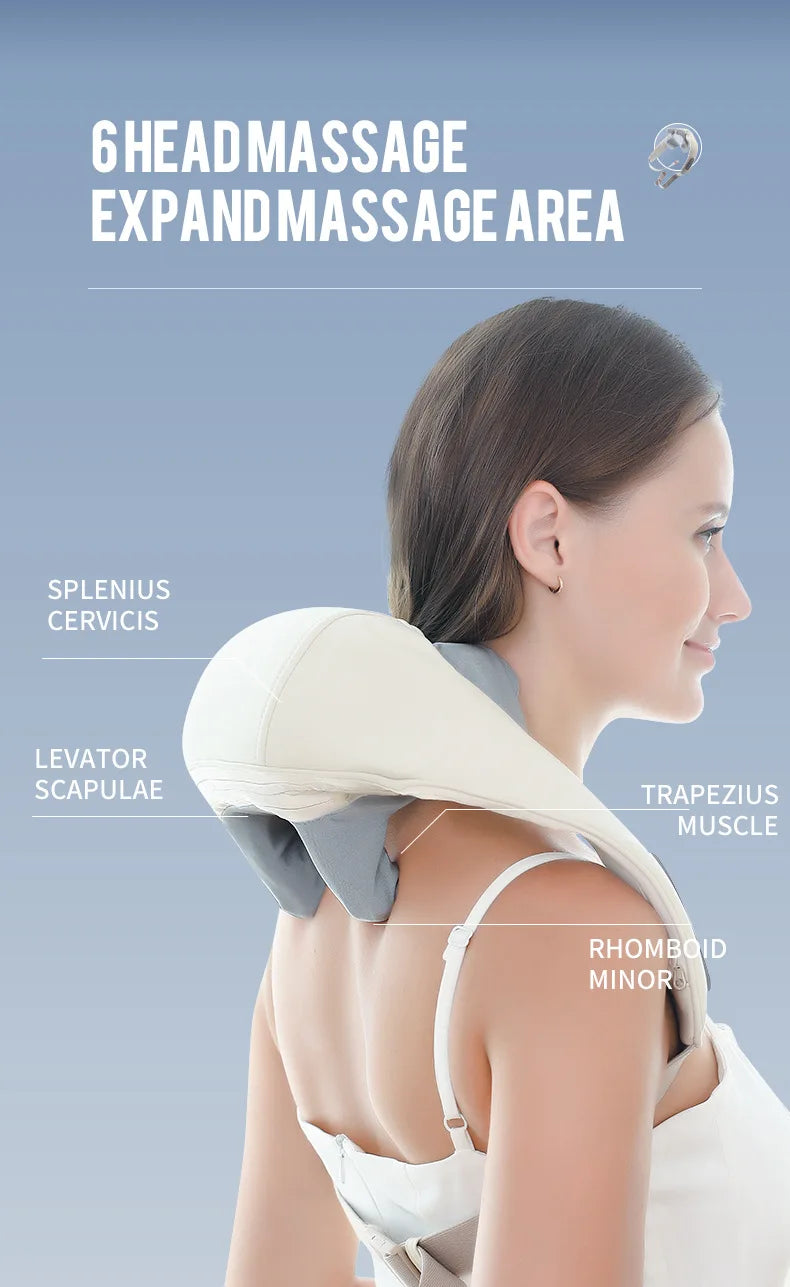 Wireless Neck And Back Massager - Relaxing Trapezius