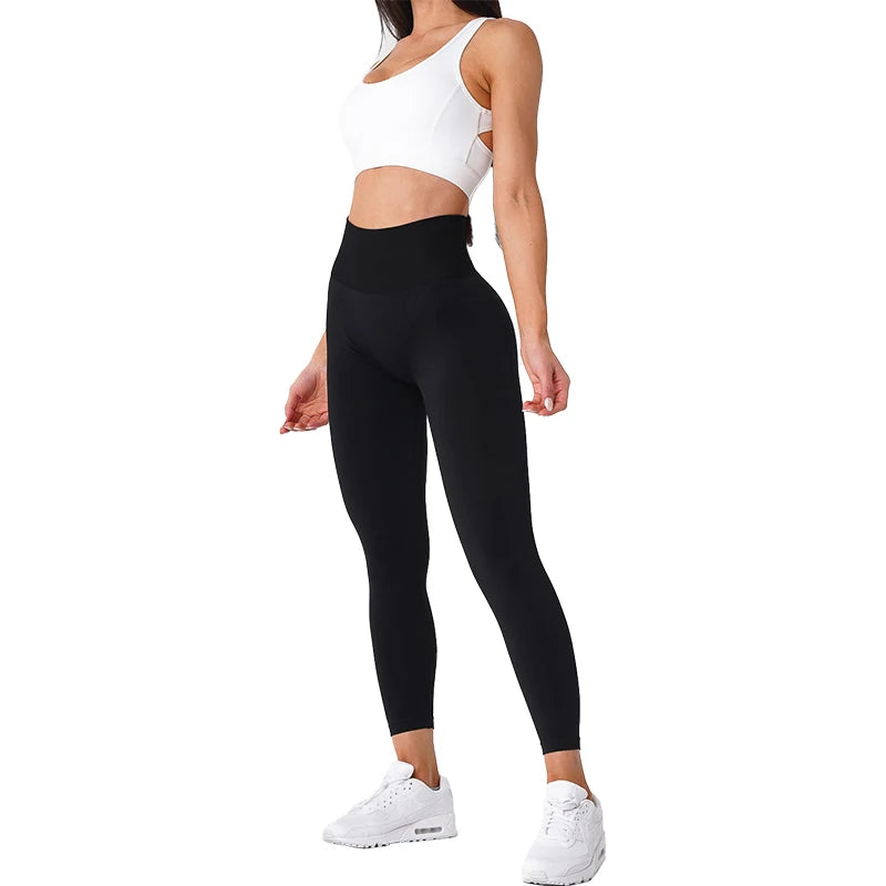 Women’s Seamless High-Waisted Leggings – Soft Spandex Yoga &amp; Gym Wear