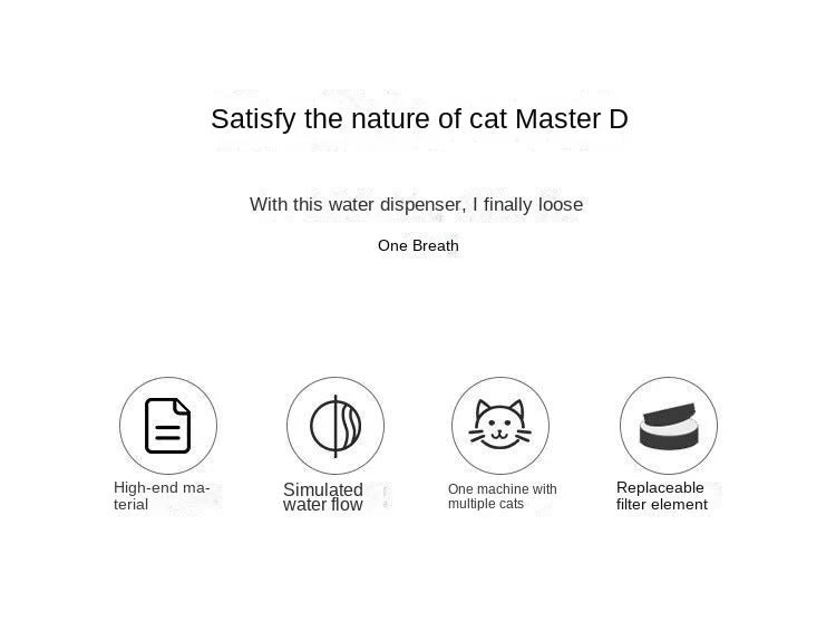 Automatic Pet Water Fountain: USB Electric Filtered Drinker Bowl for Cats, 1200mL