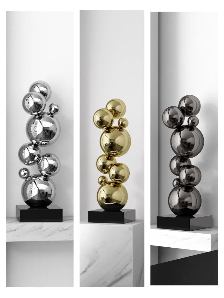 Stainless Steel Combination Ball Decoration for Home, Office, and Shop