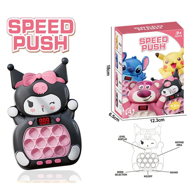 Kuromi Pop-Up Fidget Game: Electronic Light-Up Stress Relief Toy for All Ages