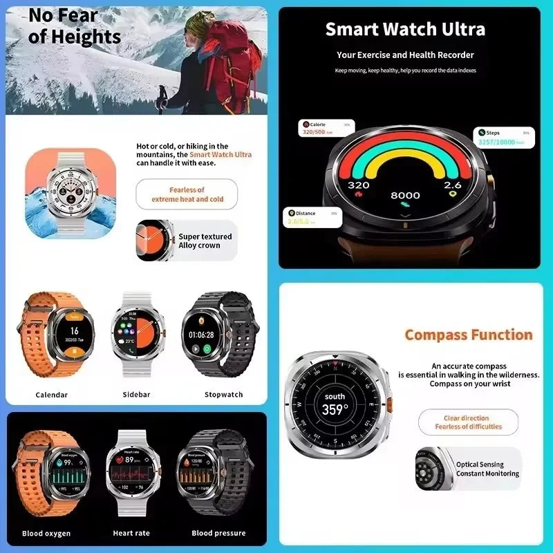 Smart Watch 7 Ultra - AMOLED Fitness & Health Tracker