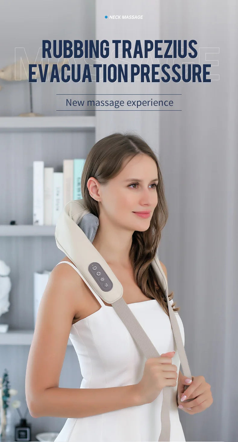 Wireless Neck And Back Massager - Relaxing Trapezius