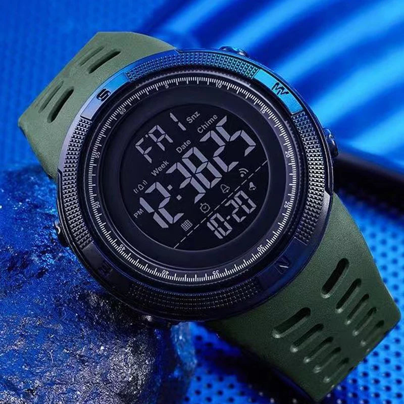 Military Sports Digital Watch – Multifunction Waterproof Wristwatch for Men and Students