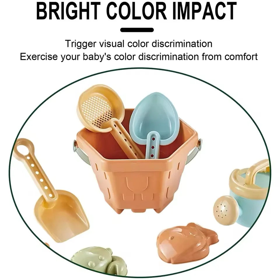 Kids Beach Sand &amp; Water Play Set – Colorful Buckets, Shovels, and Toys for Digging and Outdoor Fun
