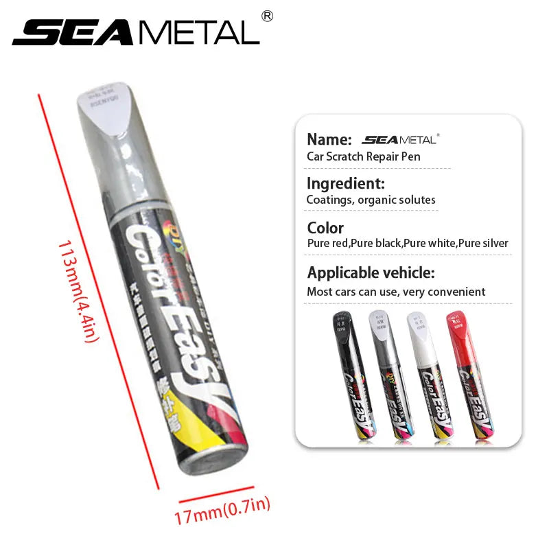 SEAMETAL Universal Car Scratch Repair Pen - Waterproof Auto Paint for Scratch Removal