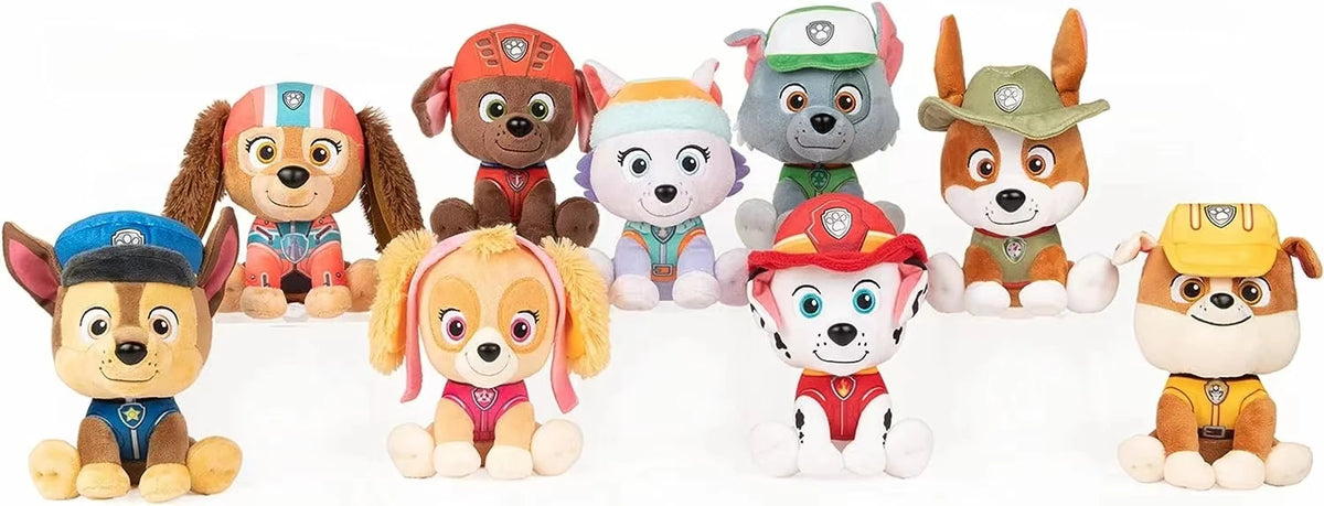 Genuine Paw Patrol 9kinds Chase Skye Everest in Signature Snow Rescue Uniform 6&quot; 15-18cm Anime Doll Plush Toy Children Gift