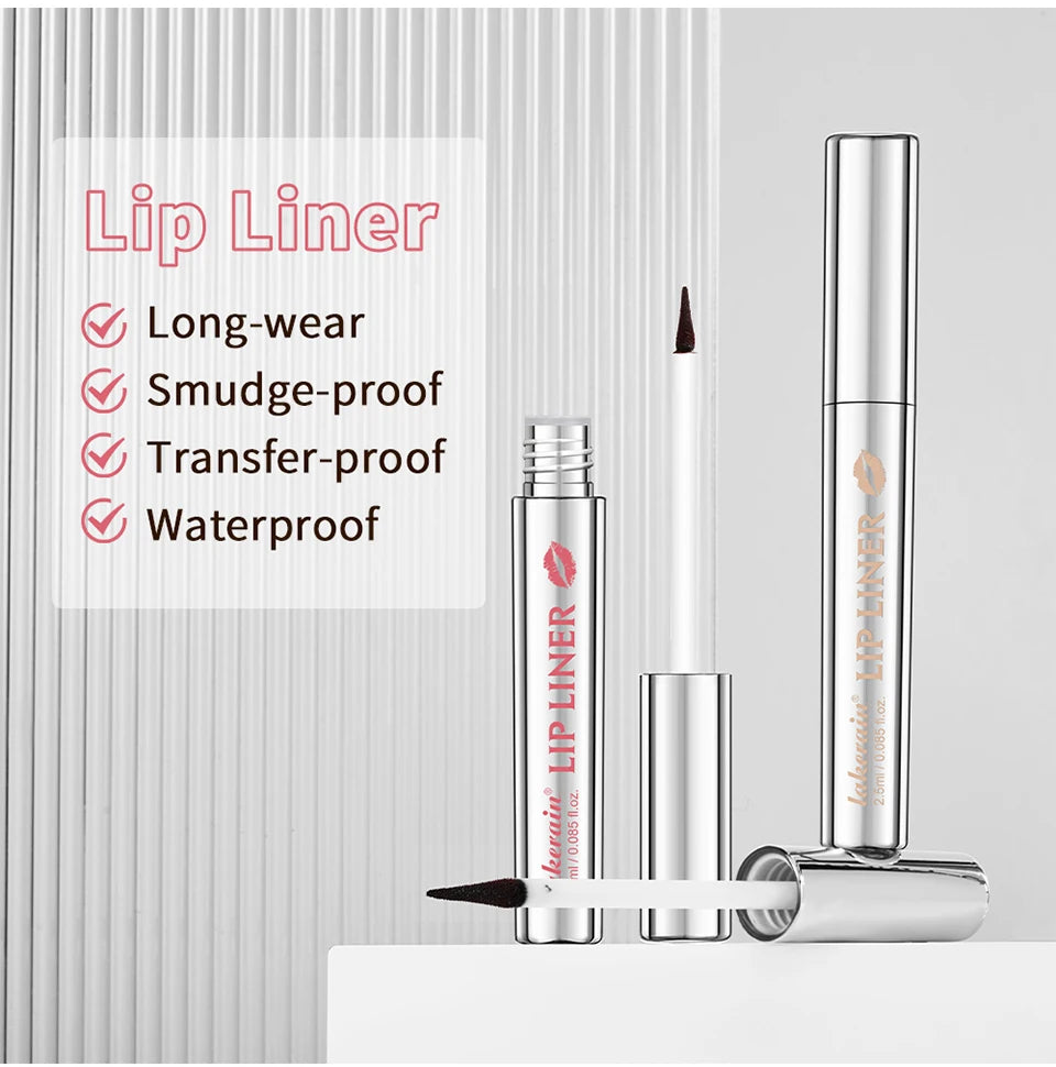 Magic Lip Liner Tattoo Set - Highly Pigmented Matte Peel-Off, Waterproof &amp; Transfer-Proof Lip Stain