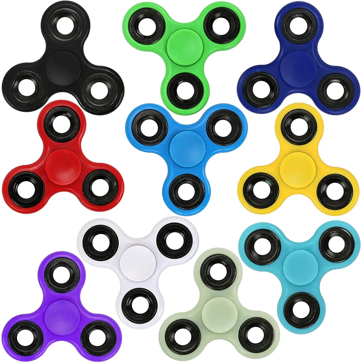 ABS Fidget Spinner EDC Toy – Tri-Spinner for Autism and ADHD, High-Quality Anti-Stress Spinner for Adults and Kids