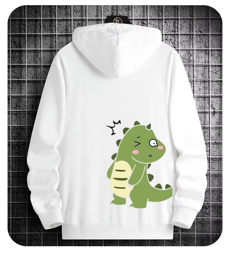 Love Print Fleece Hoodie for Men and Women, Casual Long Sleeve Pullover, Streetwear Autumn Winter Couple Sweatshirt