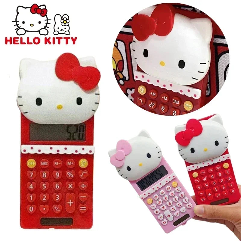 Hello Kitty Cute Electronic Calculator - Desktop Tool for School and Office Use