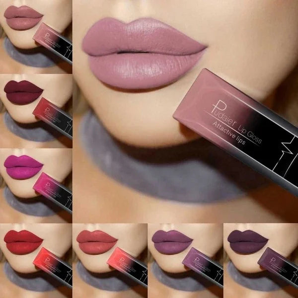 Matte Liquid Lipstick - 17-Color Long-Lasting Lip Gloss