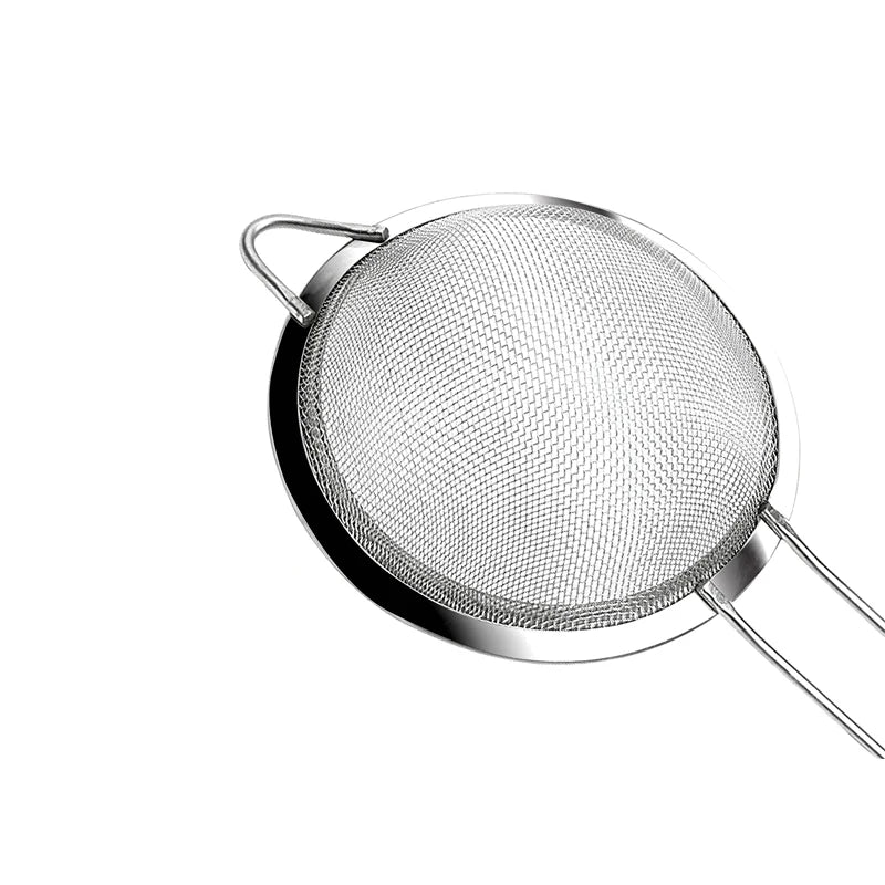 Stainless Steel Wire Fine Mesh Oil Strainer Set (1/3/4 Pcs): Flour Colander, Sieve, and Sifter for Pastry Baking – Essential Kitchen Accessories