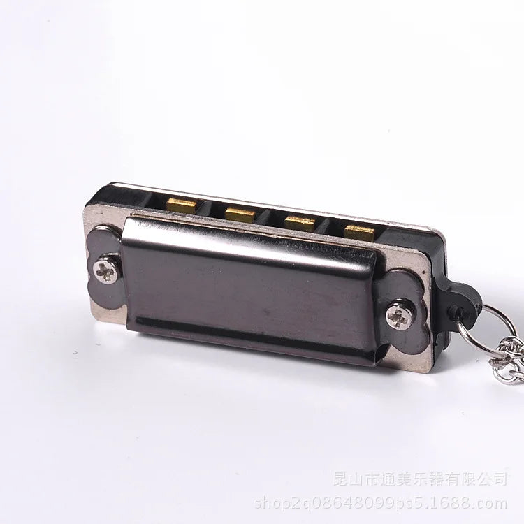 Mini Harmonica Necklace - 4 Hole, 8 Tone Portable Music Instrument for Kids