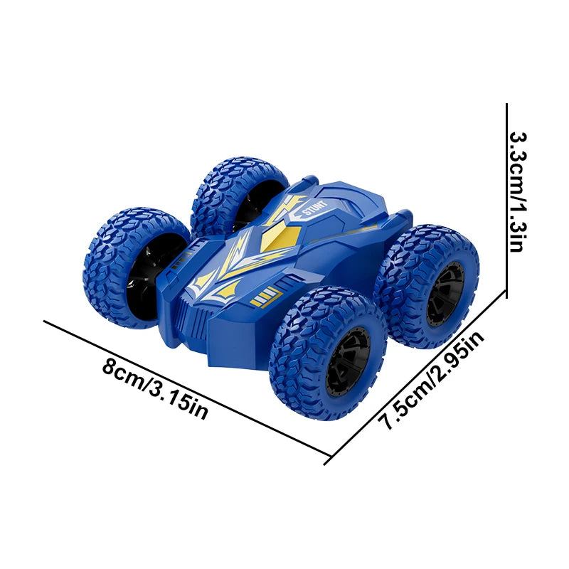 4-8 Pack 360° Stunt Cars for Kids, Friction-Powered Push-and-Go Toy Vehicles, Fun Gift for Toddlers