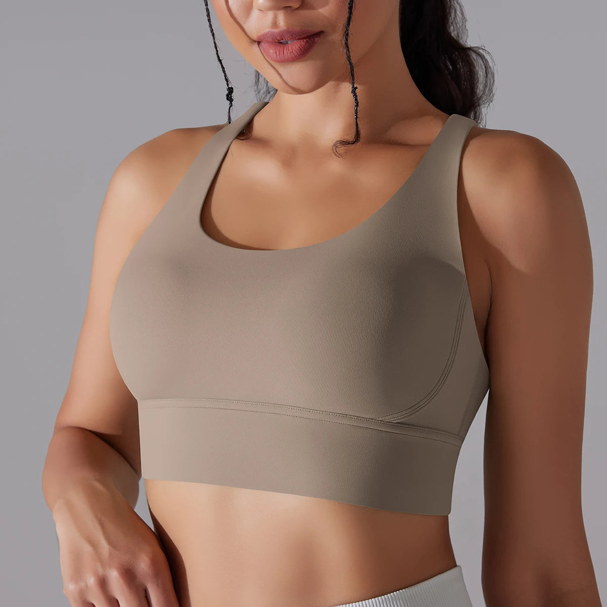 Women&#39;s Naked Feel Yoga Bra Tank: Fitness Camisole for Gym &amp; Workout