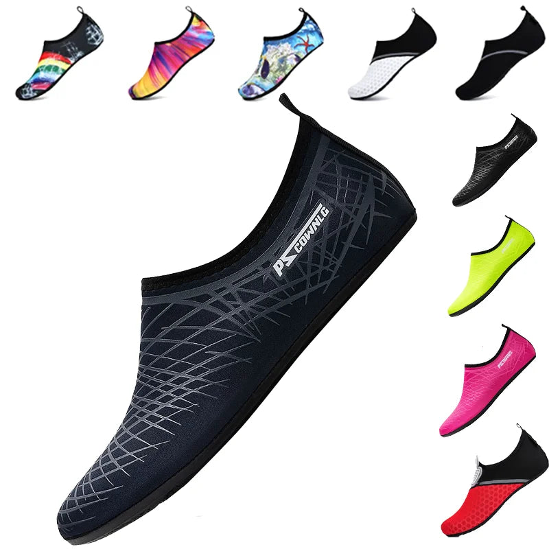 Unisex Non-Slip Aqua Shoes – Water-Resistant Beach &amp; Diving Socks for Men &amp; Women