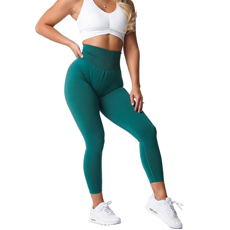 Women’s Seamless High-Waisted Leggings – Soft Spandex Yoga &amp; Gym Wear