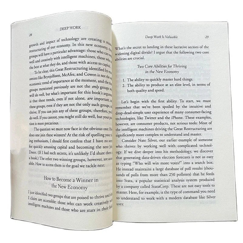 Deep Work English Book By Cal Newport Rules for Focused Success In A Distracted World Leadership &amp; Motivation Books for Adult