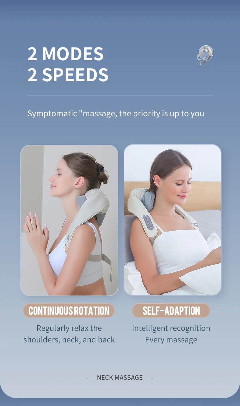 Wireless Neck And Back Massager - Relaxing Trapezius