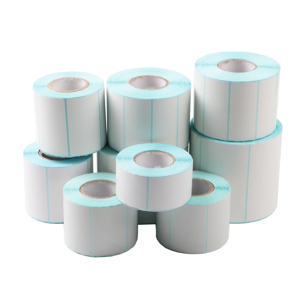 Waterproof Blank Direct Print Thermal Paper Adhesive Labels for Barcode Tags