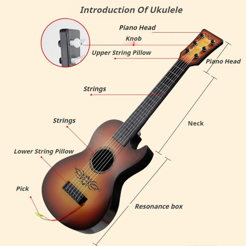 54cm Ukulele Toy - Children&#39;s Guitar for Music Play