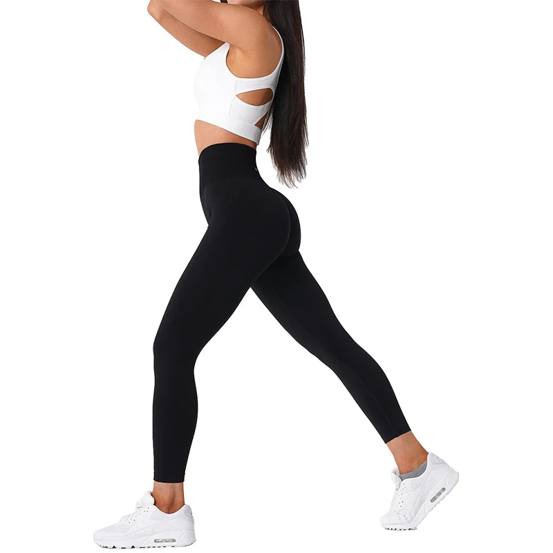 Women’s Seamless High-Waisted Leggings – Soft Spandex Yoga &amp; Gym Wear