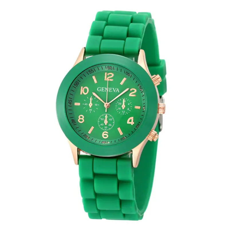 Women’s Fashion Luxury Watch – Silicone Strap Quartz Wrist Watch for Females