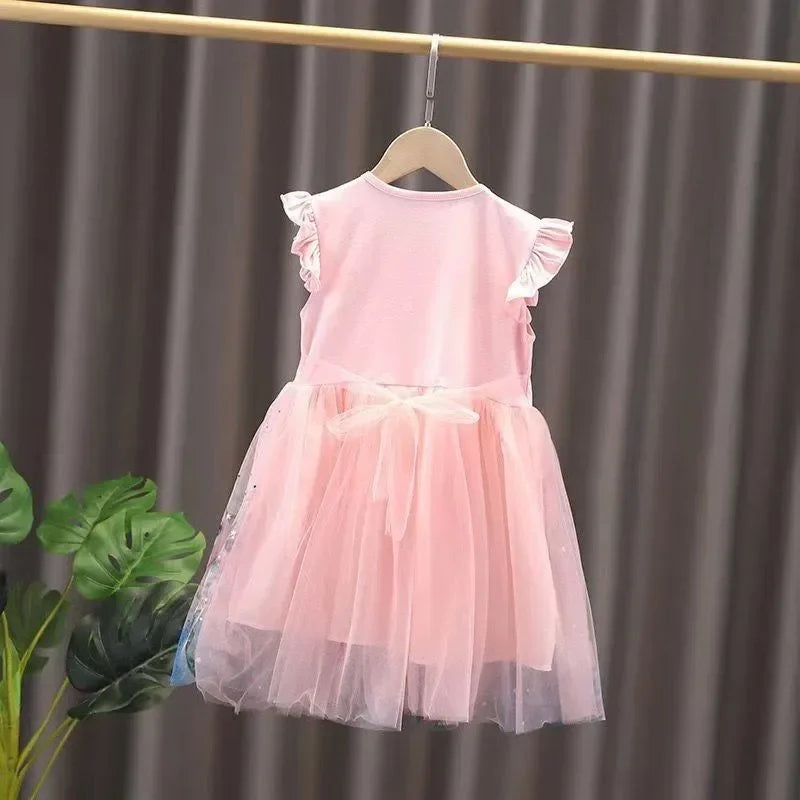 Summer Dresses For Girls -  Frozen Anna Elsa, Perfect for Birthday Parties and Children's Events