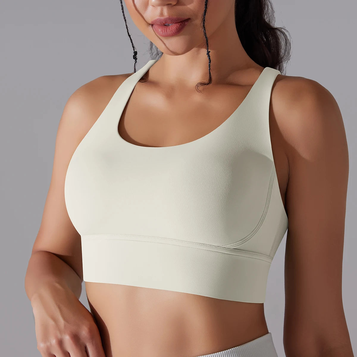 Women&#39;s Naked Feel Yoga Bra Tank: Fitness Camisole for Gym &amp; Workout