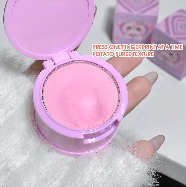 Gege Bear Bang Bang Soft Fog Powder Blusher - Matte Finish for Natural Lift &amp; Tender Makeup