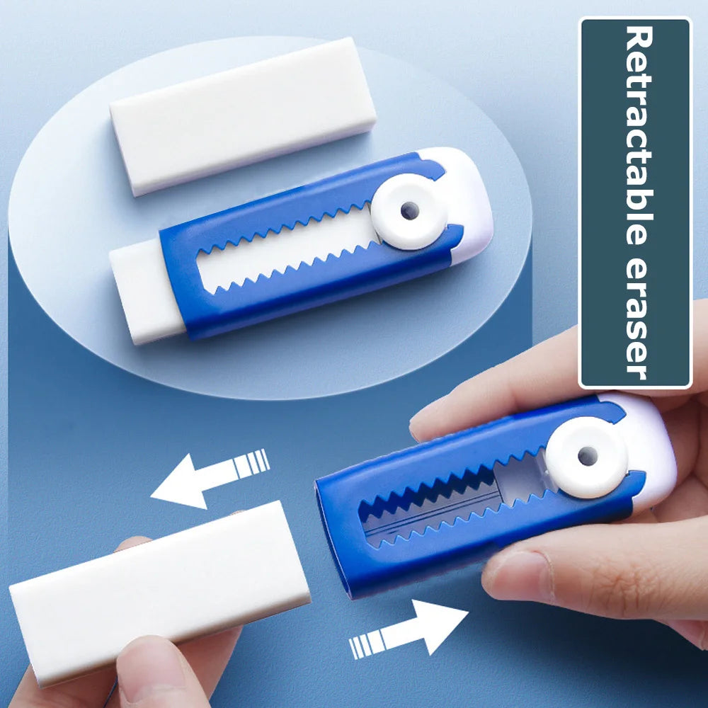 Creative Retractable Push-Pull Eraser for Students - Drawing Correction Stationery