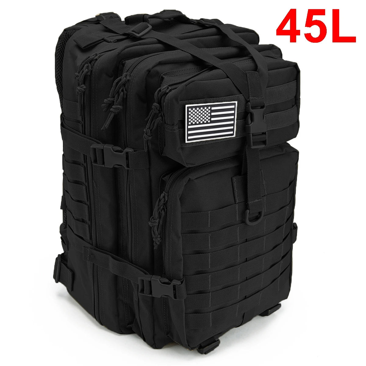 Reliable 30/45L Tactical Backpack for Travel, Hiking, and Outdoor Survival