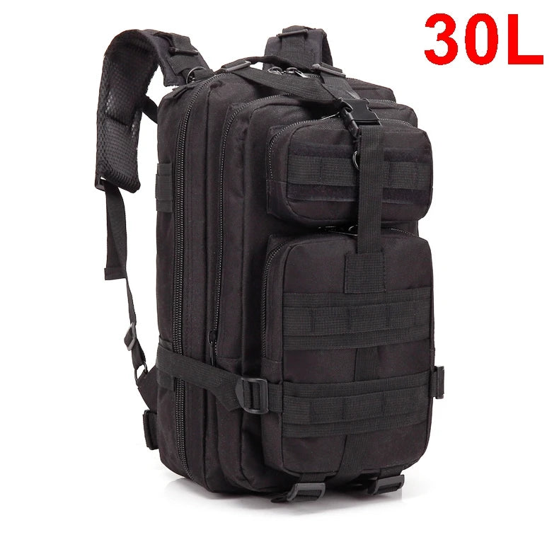 Reliable 30/45L Tactical Backpack for Travel, Hiking, and Outdoor Survival