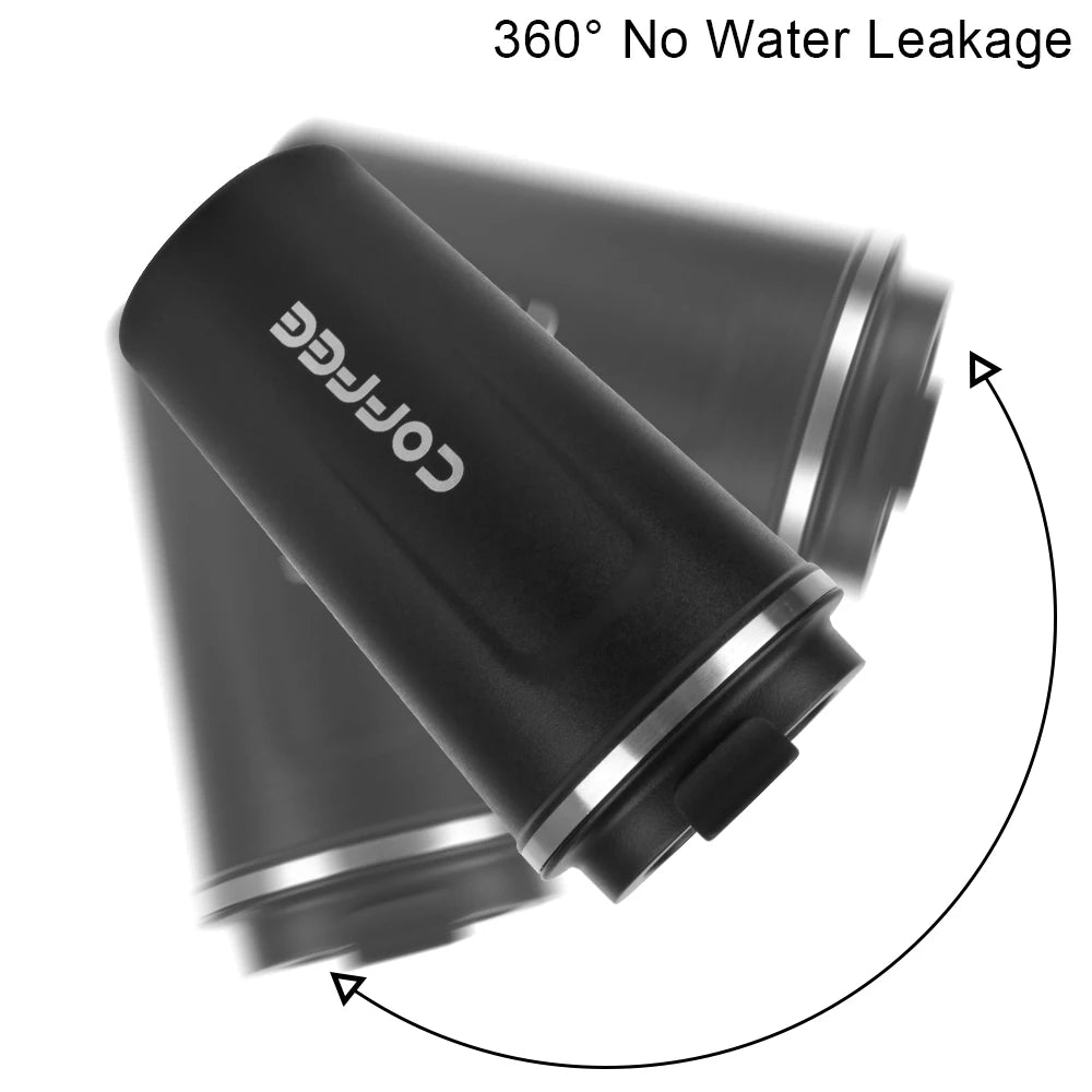 380/510ML Leak-Proof Travel Thermo Cup: Double-Walled Stainless Steel for Tea, Coffee, and Water